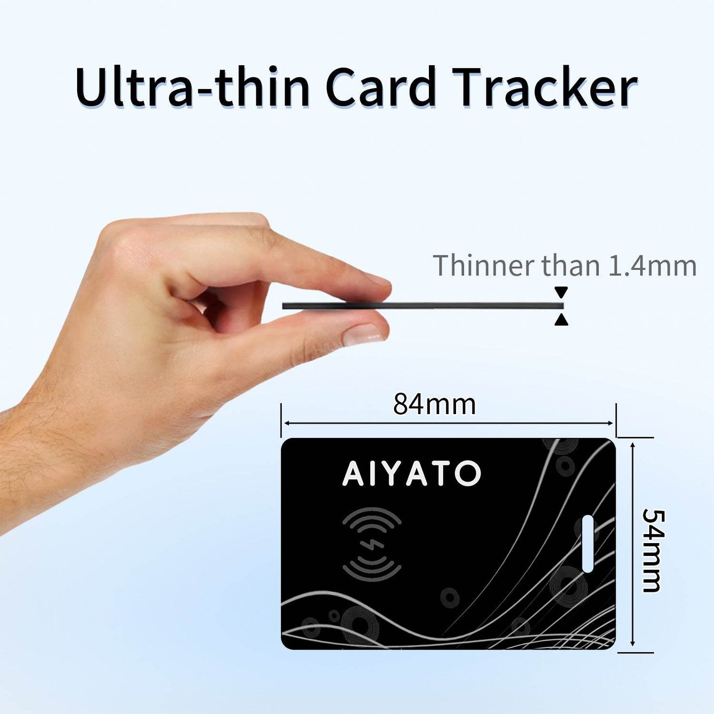 AIYATO Anti-Lost Device Ultra-Thin Card AirTag Locator - Estalios