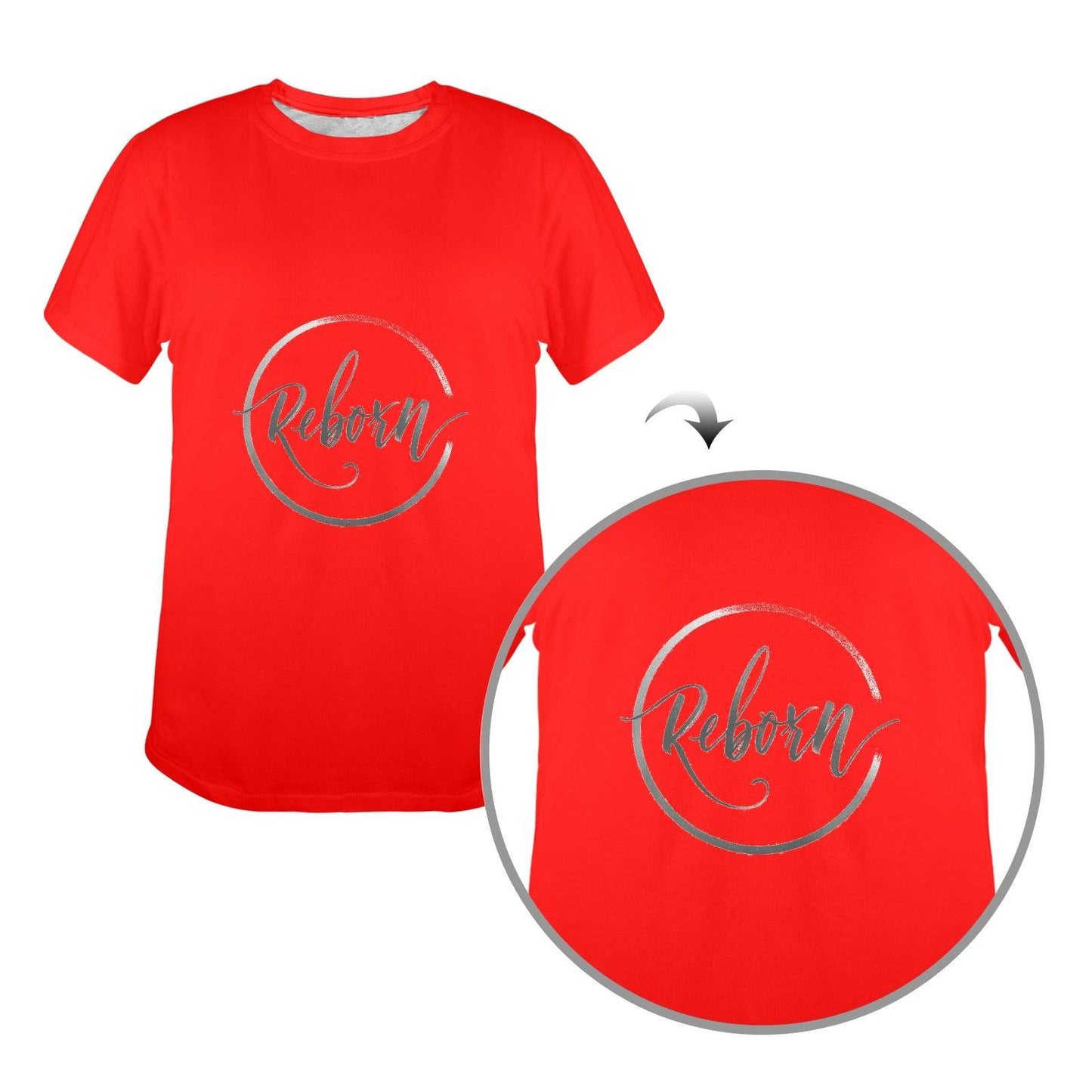 New Women's T-Shirt in USA Size Front Print (Made in USA,Ships to USA Only) - Estalios