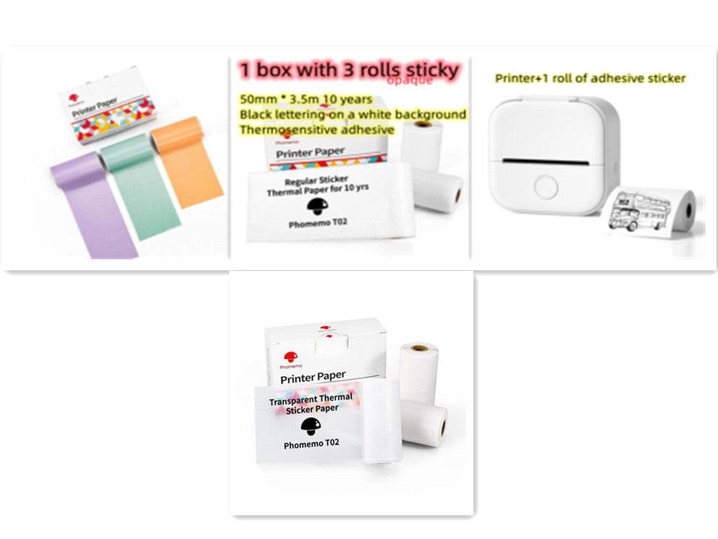 Portable Mini Thermal Label Printer for Home and School - Estalios