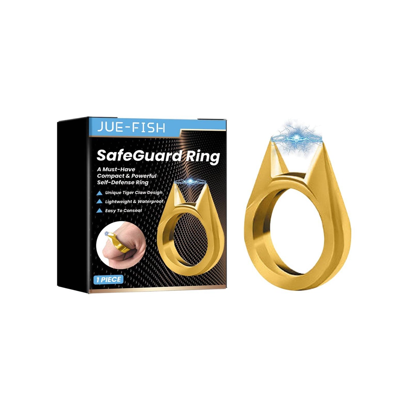 Cat Ear Ring Set for Self-Defense and Fashion Accessory - Estalios