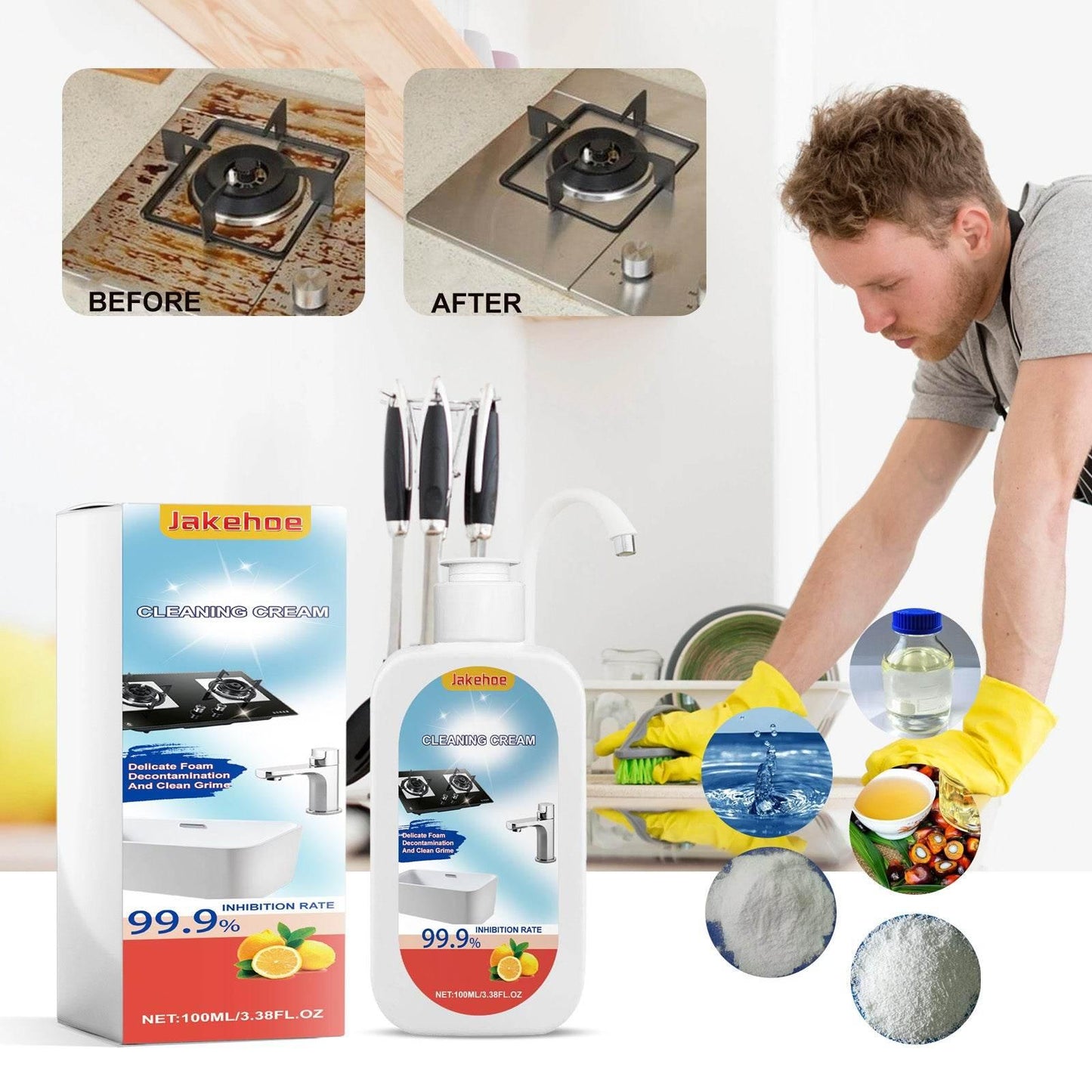 Multi-Surface Cleanser For Kitchen Utensils And Sink Stains - Estalios