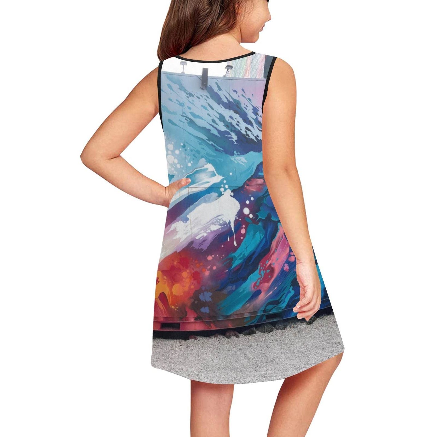 Girls' Sleeveless Dress (D58) - Estalios