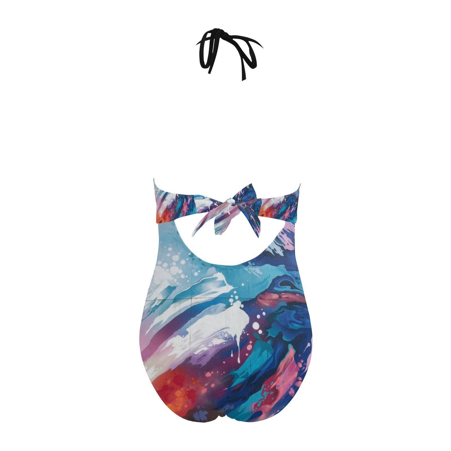 Women's Backless Bow Hollow Out Swimsuit for Summer Fun - Estalios