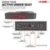 10 Inch Under Seat Car Subwoofer With Built In Amplifier - Estalios