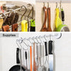 10 Pack Heavy Duty Black S Hooks - Versatile Hanging Solution for Kitchen, Bathroom, Bedroom & Office - Perfect for Pots, Pans, Coats, Bags & Plants - Estalios