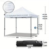 10x10' Commercial Pop Up Canopy Waterproof Heavy Duty Tent - Estalios