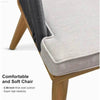Comfortable chair with thick cushion.