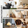 Aromatherapy product collage.