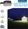 120W LED Barn Light - 18000Lm Dusk to Dawn Outdoor Security Lighting with Photocell, 5000K Daylight, ETL&DLC Listed Waterproof, Perfect for Yard and Area Illumination - EstaliosShop