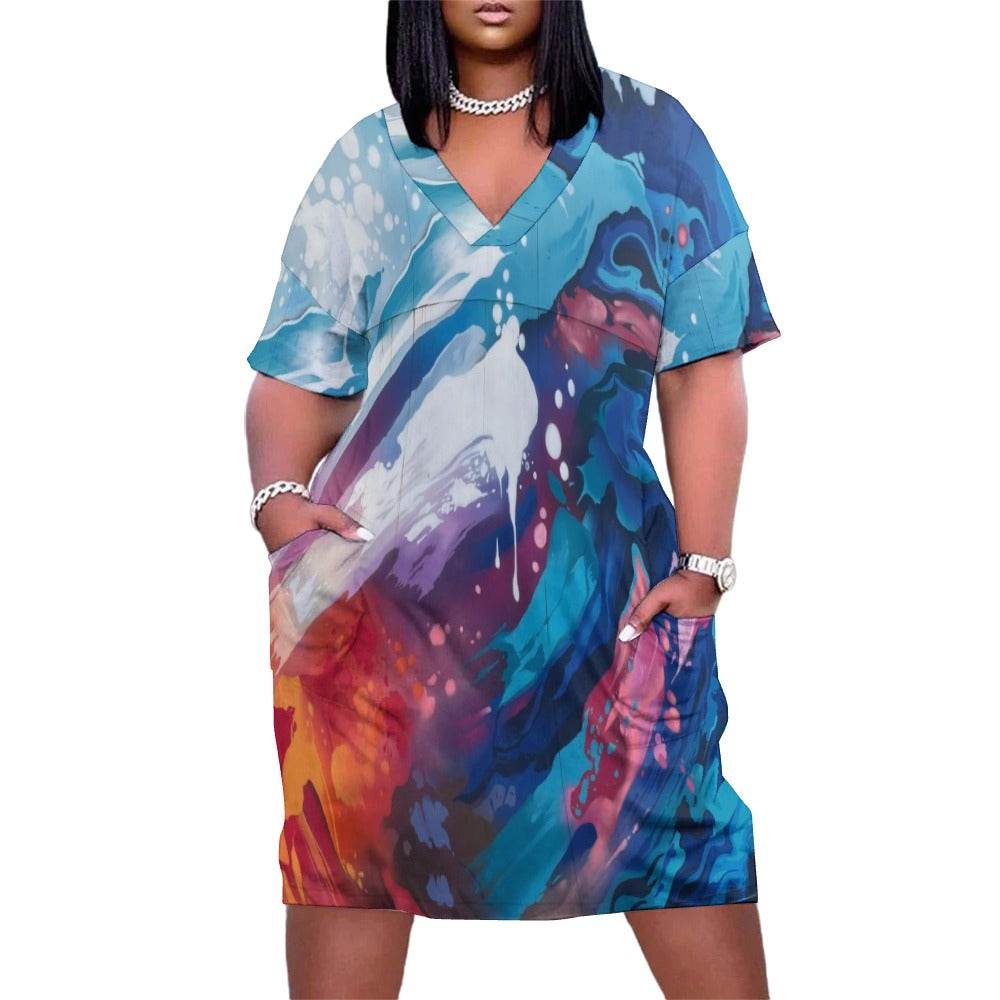 Loose pocket dress - Estalios