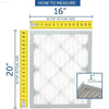 14x25x2 Pleated Air Filter Merv 11, 6 Pack Made in USA - Estalios