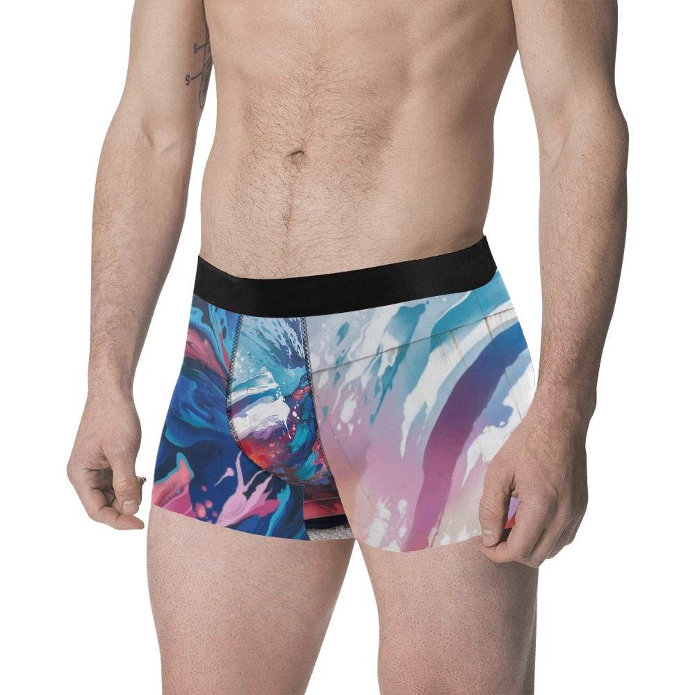 Men's All Over Print Boxer Briefs L34(Made In Queens USA) - Estalios