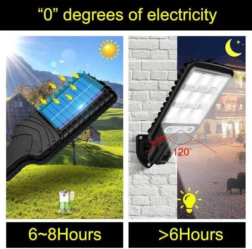 Solar Street Lights Motion Sensor Security 3 Modes Outdoor Lamp - Estalios