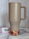 CLEAR FALL LEAVES Tumbler Boot -fits 20-40oz