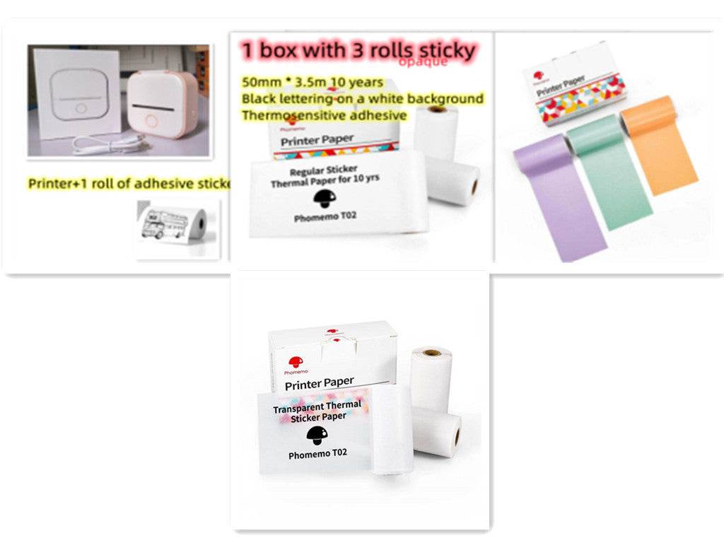 Portable Mini Thermal Label Printer for Home and School - Estalios