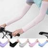 1Pair Ice Silk Sleeve Sunscreen Cuff Arm Sleeves Uv Sun Protect Anti-Slip Summer Men Women Gloves Outdoor Riding Arm Cover - Estalios