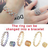 2 In 1 Creative Magic Stretchable Crystal Ring Bracelet - Estalios