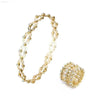 2 In 1 Creative Magic Stretchable Crystal Ring Bracelet - Estalios