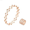 2 In 1 Creative Magic Stretchable Crystal Ring Bracelet - Estalios