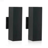 2-Pack Outdoor Wall Light IP65 Waterproof GU10 Sconce Black - Estalios