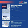 20x23x1 Air Filter 13 (12-Pack) - USA Made Allergy Filters - Estalios