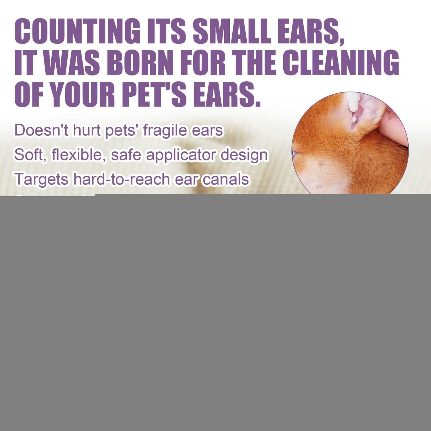 Pet Ear Cleaner For Cats And Dogs Relieves Ear Canal Odors - Estalios