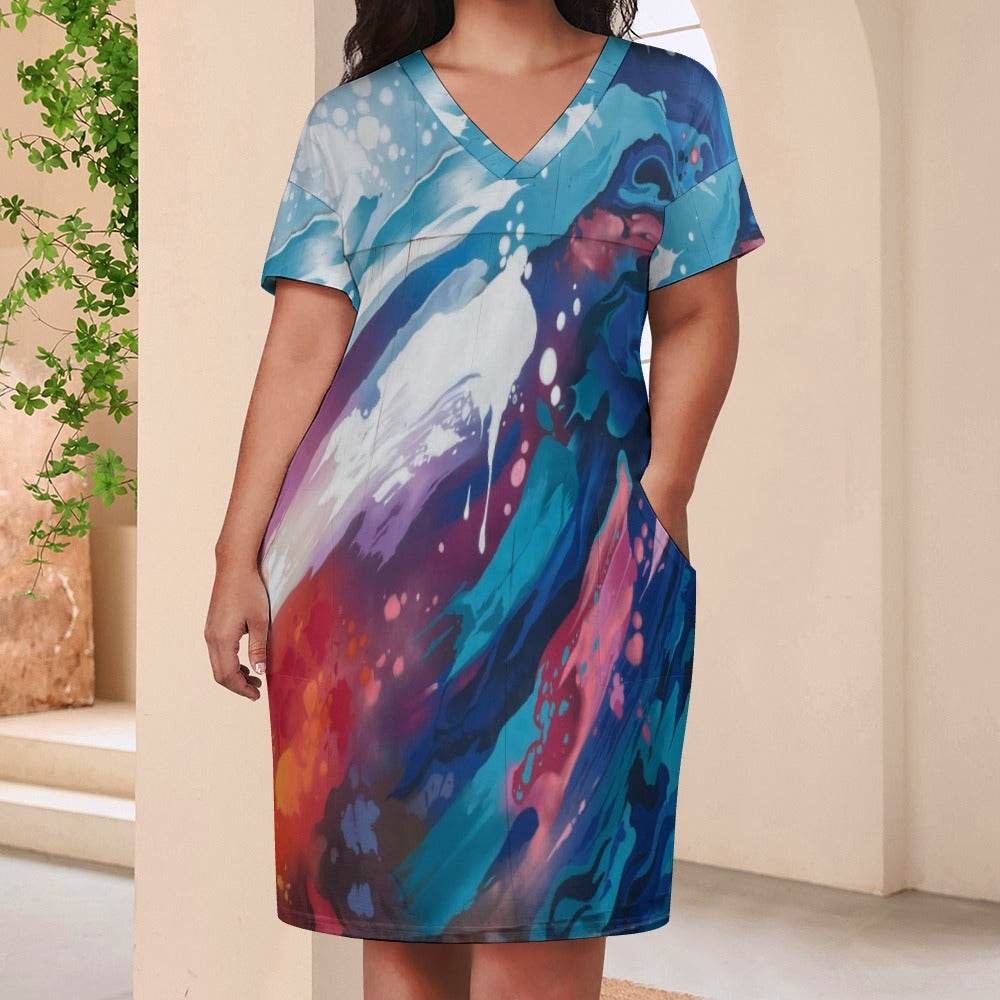 Loose pocket dress - Estalios
