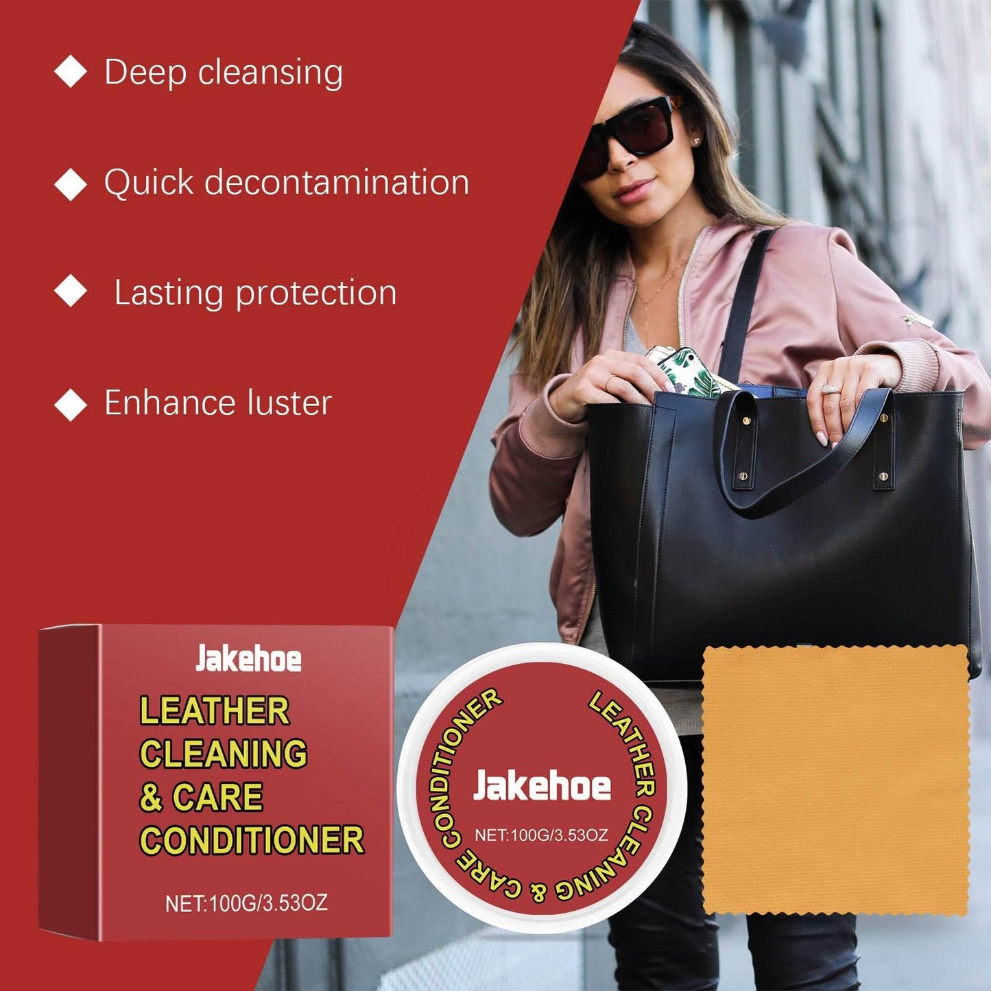 Leather Cleaning Cream Multi-Functional Care for Sofa Bags - Estalios