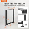 28 Inch Heavy Duty Adjustable Steel Table Legs Set of 2 - Estalios