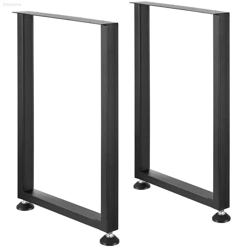 28 Inch Heavy Duty Adjustable Steel Table Legs Set of 2 - Estalios