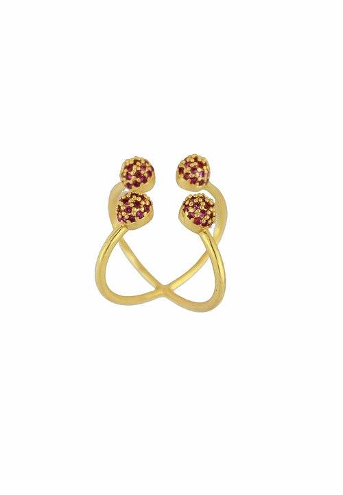 Joy Ring in 18K Gold Plating Adjustable Size - Estalios