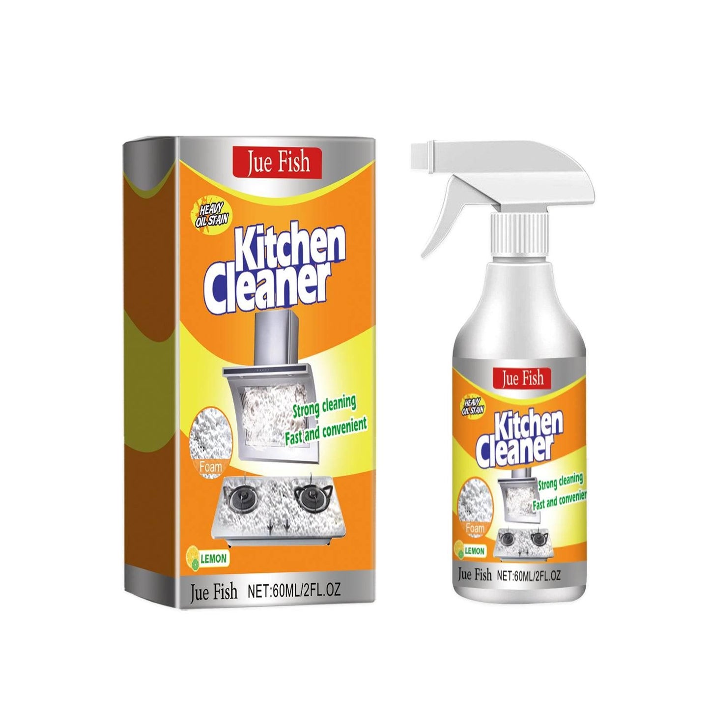 Kitchen Foam Cleaner for Household Kitchen Hood Oil Clean - Estalios