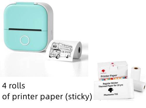 Portable Mini Thermal Label Printer for Home and School - Estalios