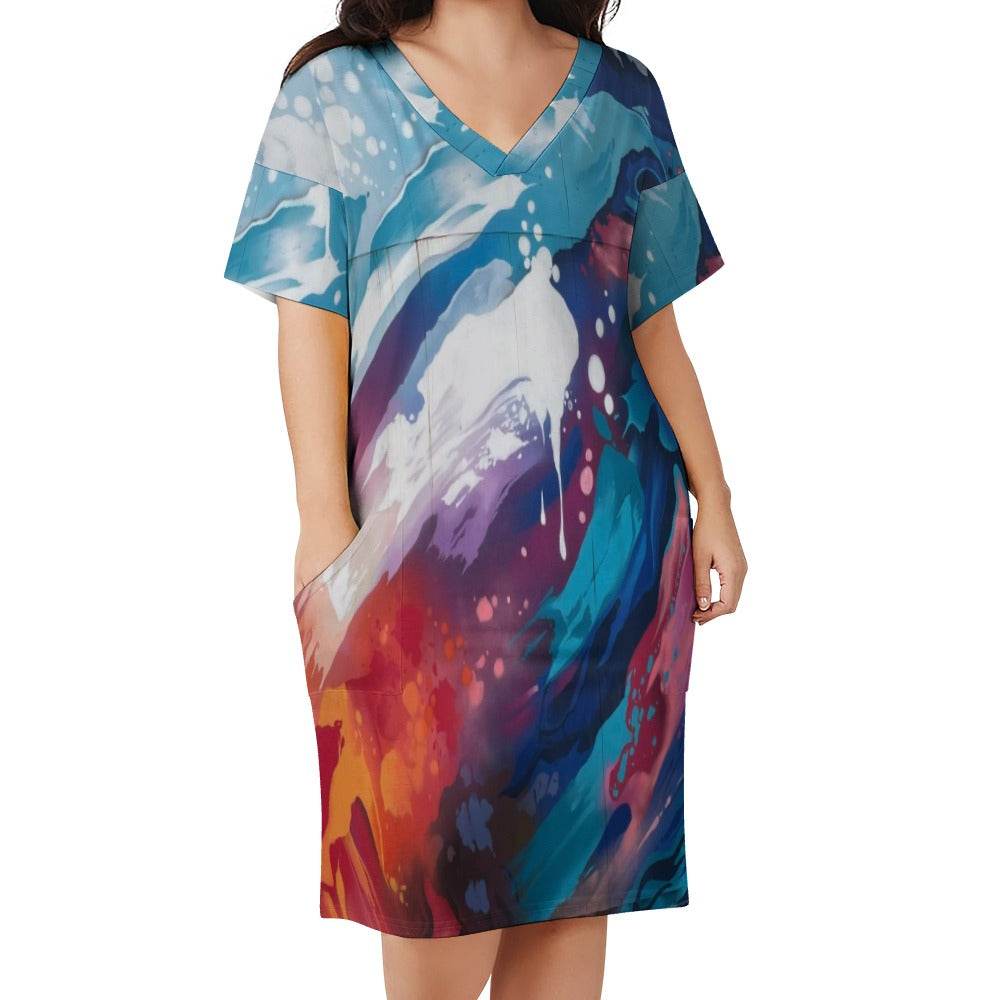 Loose pocket dress - Estalios