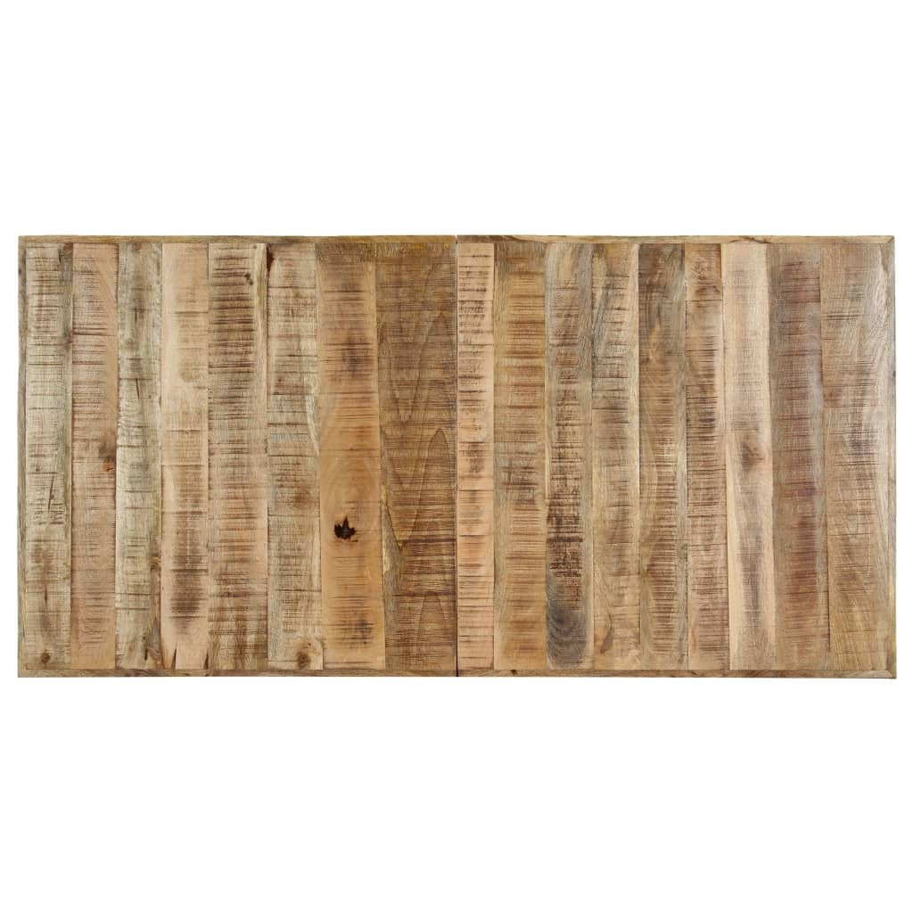 Solid Rough Mango Wood Dining Table 55.1"x27.6"x29.5"