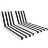 2PCS Patio Lounge Chair Cushions w/ Ties for Outdoor Comfort - Estalios