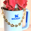 Gold Stars Deluxe Tumbler Charm Necklace