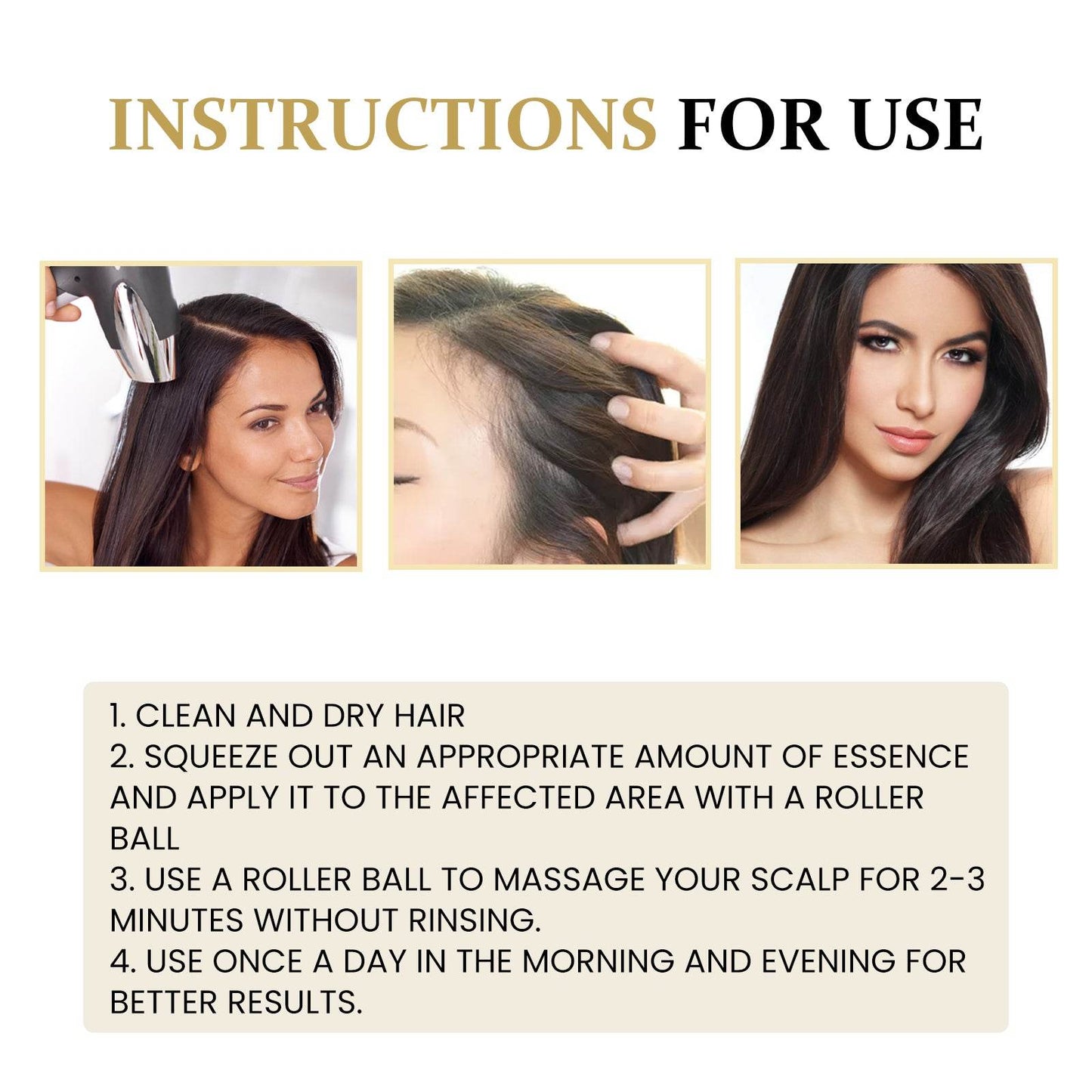 Ginseng Massage Essence Moisturizes Scalp Strengthens Hair - Estalios