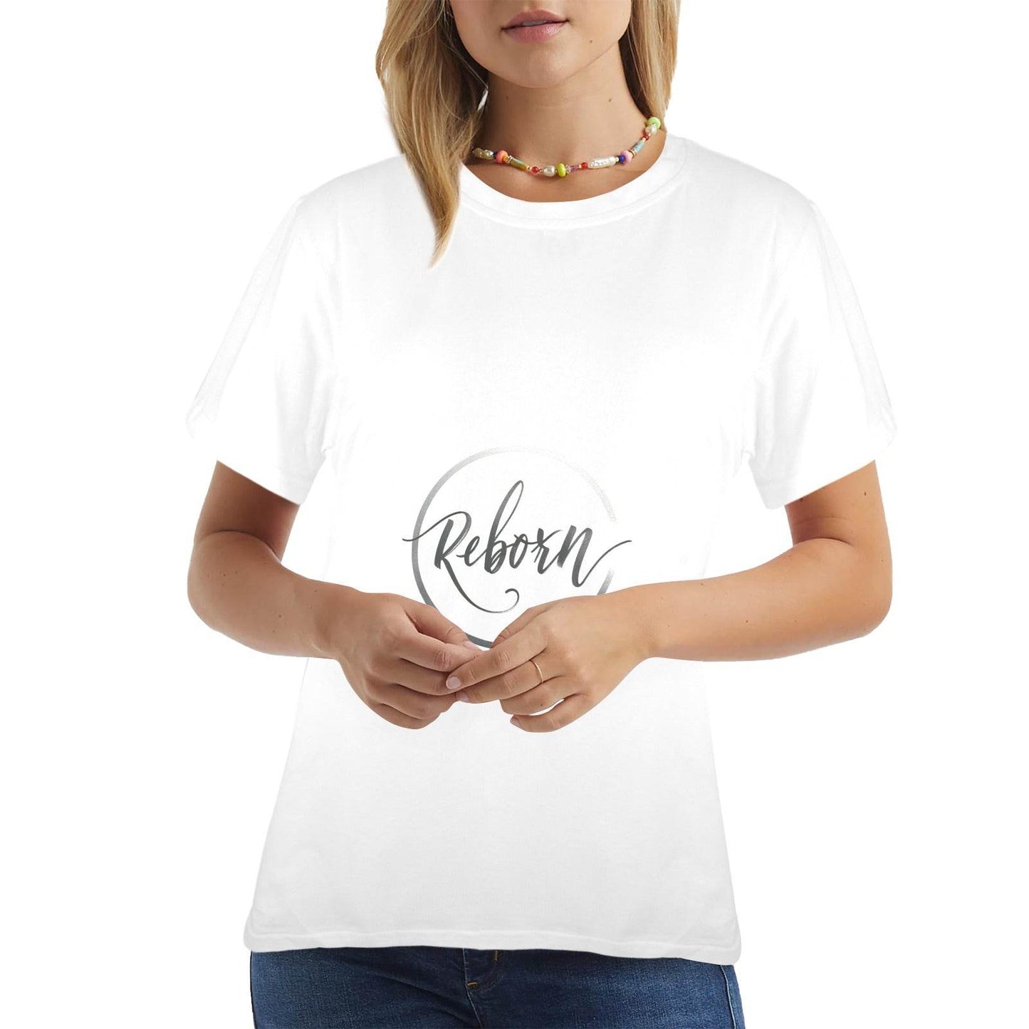 New Women's T-Shirt in USA Size Front Print (Made in USA,Ships to USA Only) - Estalios