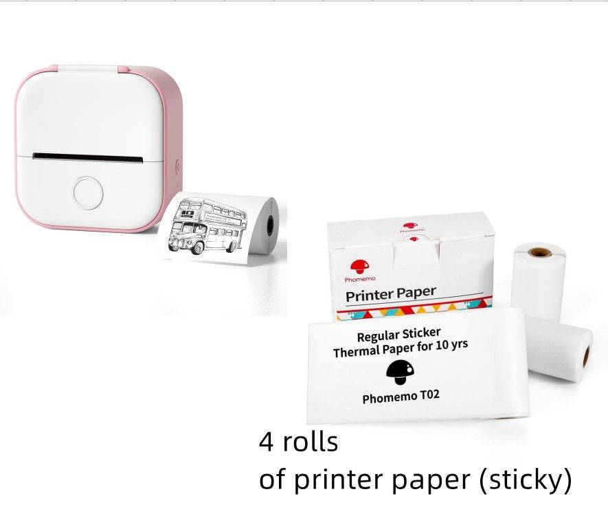 Portable Mini Thermal Label Printer for Home and School - Estalios