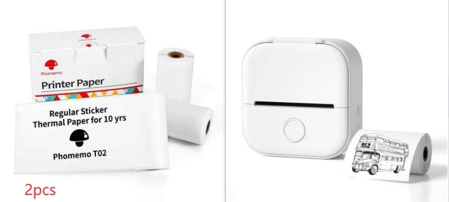 Portable Mini Thermal Label Printer for Home and School - Estalios