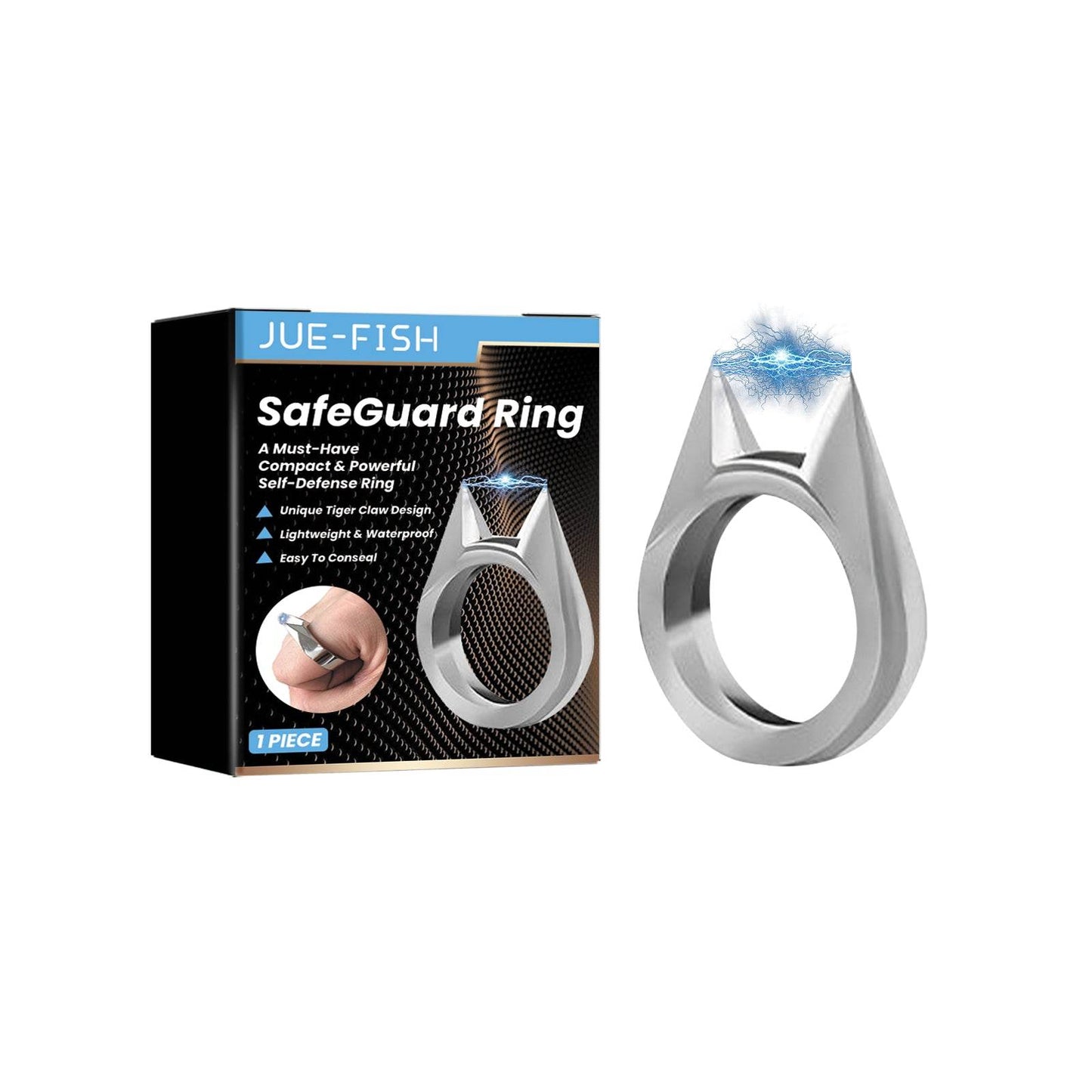 Cat Ear Ring Set for Self-Defense and Fashion Accessory - Estalios