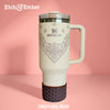 Conch Floral Mauve WAFFLE Tumbler Boot -fits 20-40oz
