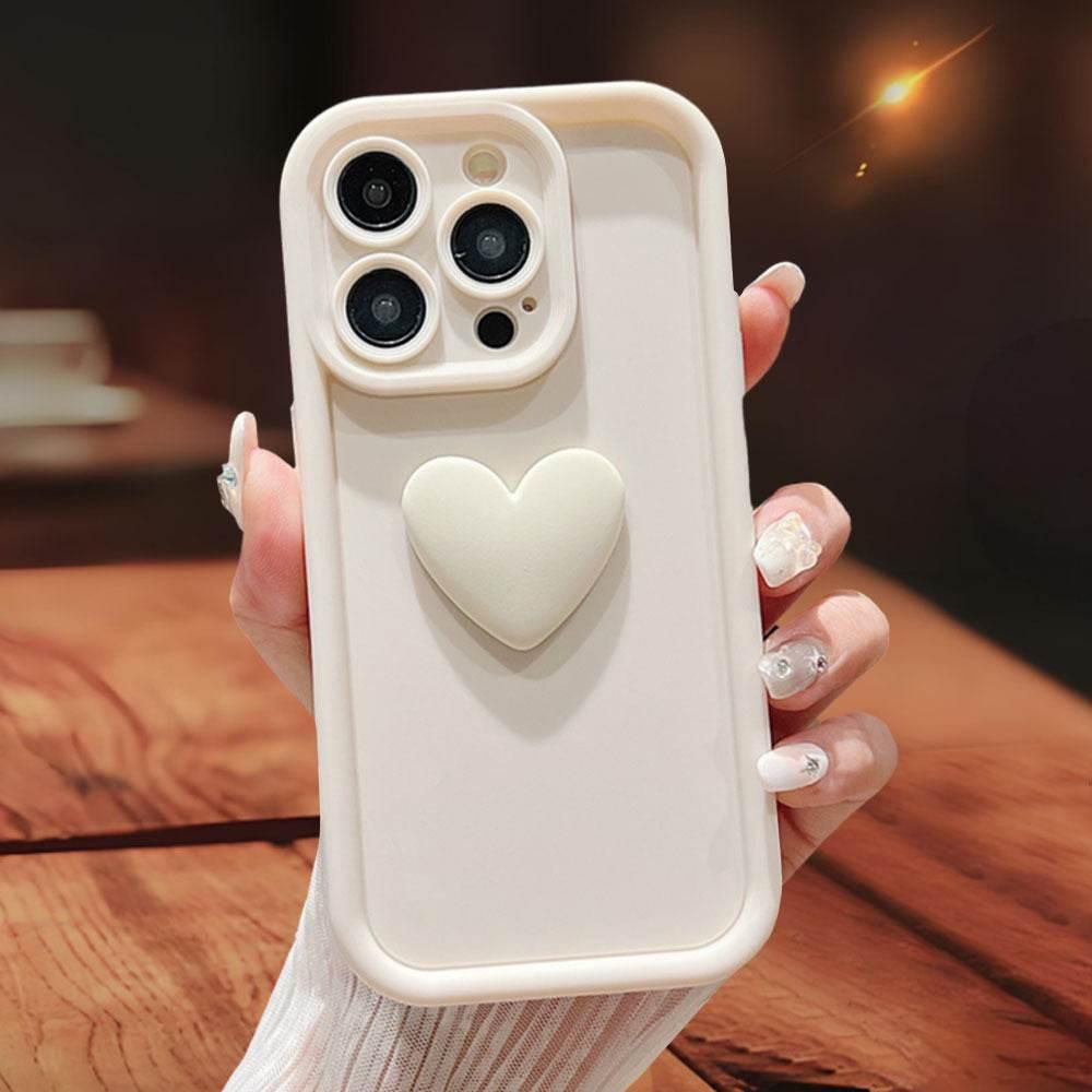 3D Love Suitable for Apple 15 Phone Protective Case Skin friendly Matte iPhone 14 ProMax Lens All Inclusive 16 - Estalios