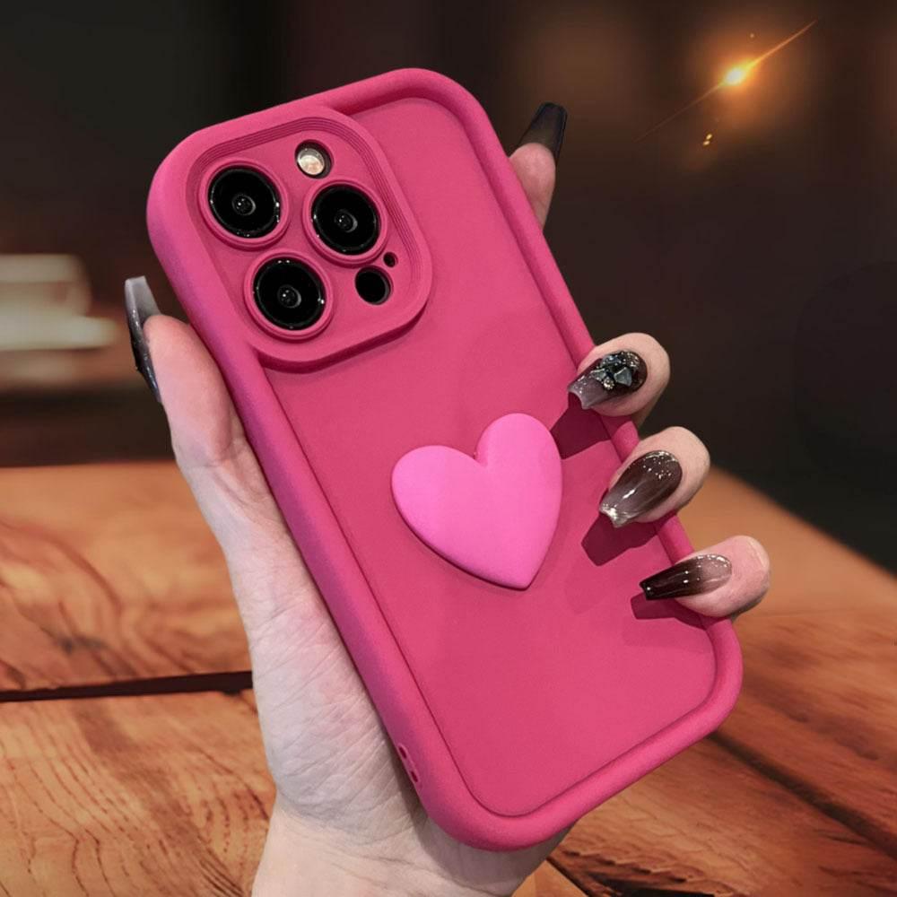 3D Love Suitable for Apple 15 Phone Protective Case Skin friendly Matte iPhone 14 ProMax Lens All Inclusive 16 - Estalios
