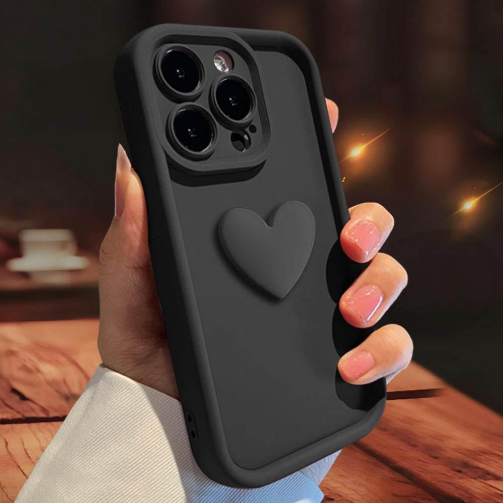 3D Love Suitable for Apple 15 Phone Protective Case Skin friendly Matte iPhone 14 ProMax Lens All Inclusive 16 - Estalios