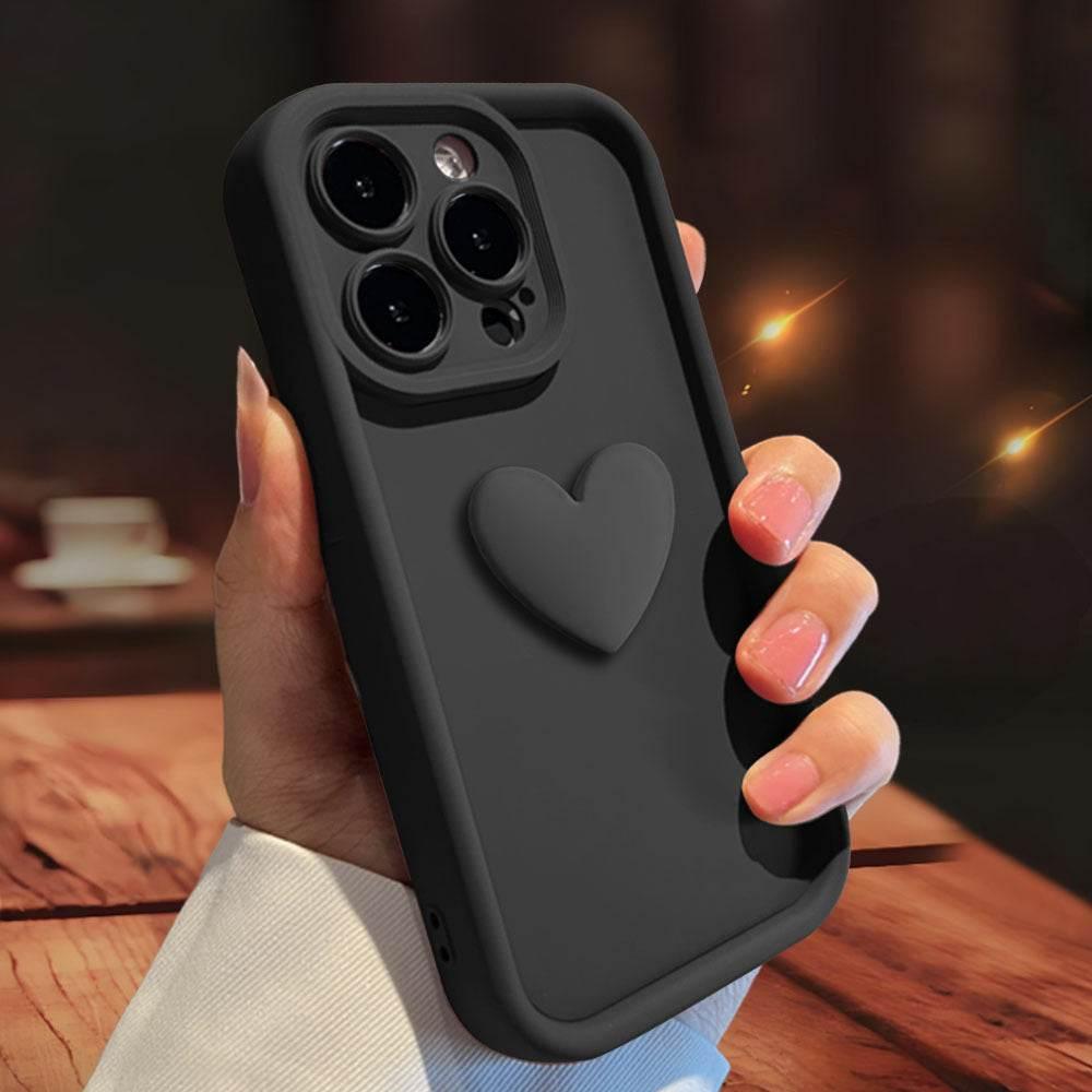 3D Love Suitable for Apple 15 Phone Protective Case Skin friendly Matte iPhone 14 ProMax Lens All Inclusive 16 - Estalios
