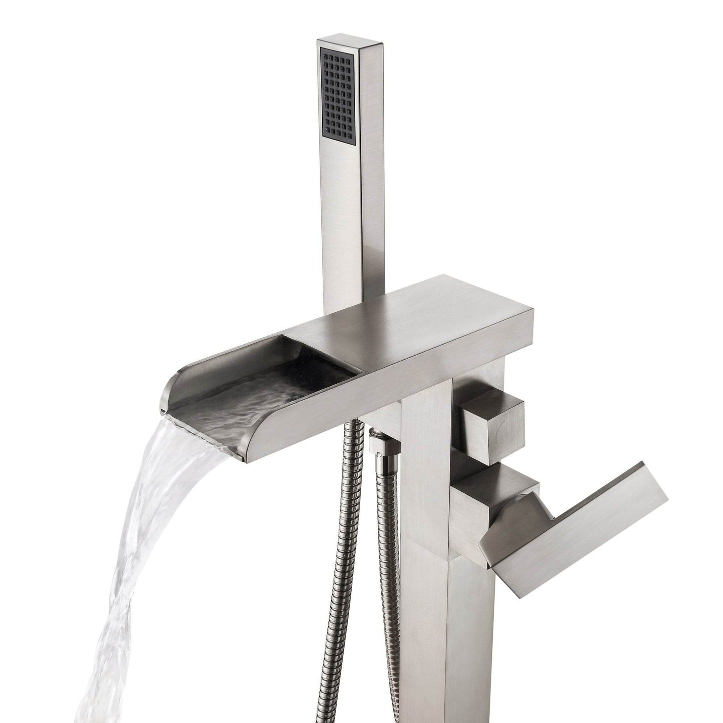 Infinity Freestanding Waterfall Spout Bathtub Faucet Design - Estalios