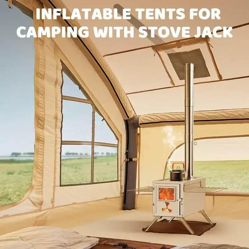4-6 People Inflatable Tent with Pump for Easy Camping Setup - Estalios