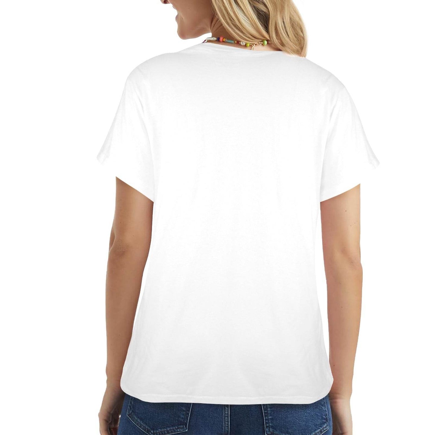 New Women's T-Shirt in USA Size Front Print (Made in USA,Ships to USA Only) - Estalios